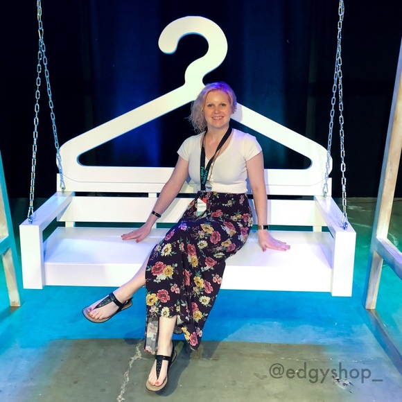 THE EDGY SHOP Dresses & Skirts - Floral Maxi Button Front Boho Skirt